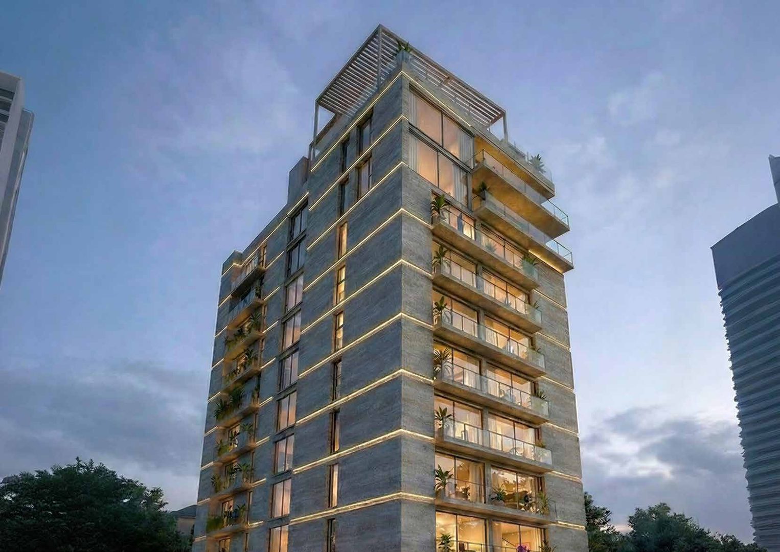 Aurora Residences — Full Building Exterior