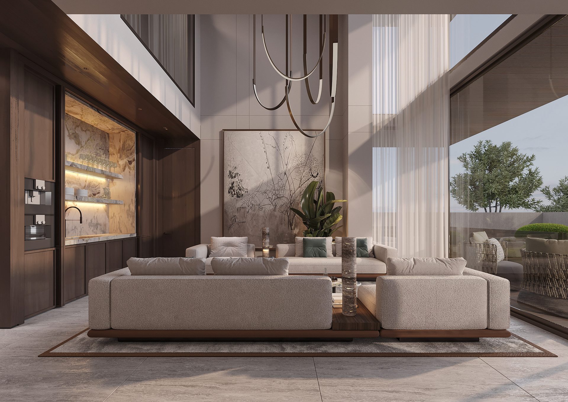 Aurora Residences living and dining